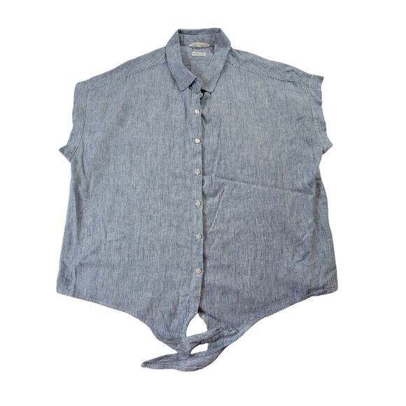 Weatherproof Vintage Washable Linen Short Sleeve Women's LG - Picture 8 of 10